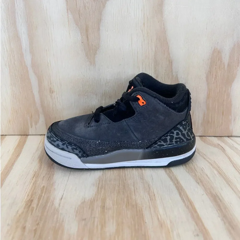 Nike - Air Jordan 3 Retro - Sneakers - Black - Kids Toddler - 7C - DM0968-080